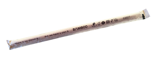 BAMBOO FIBER STRAW 0,3" X 8,6"  FLAT TIP
