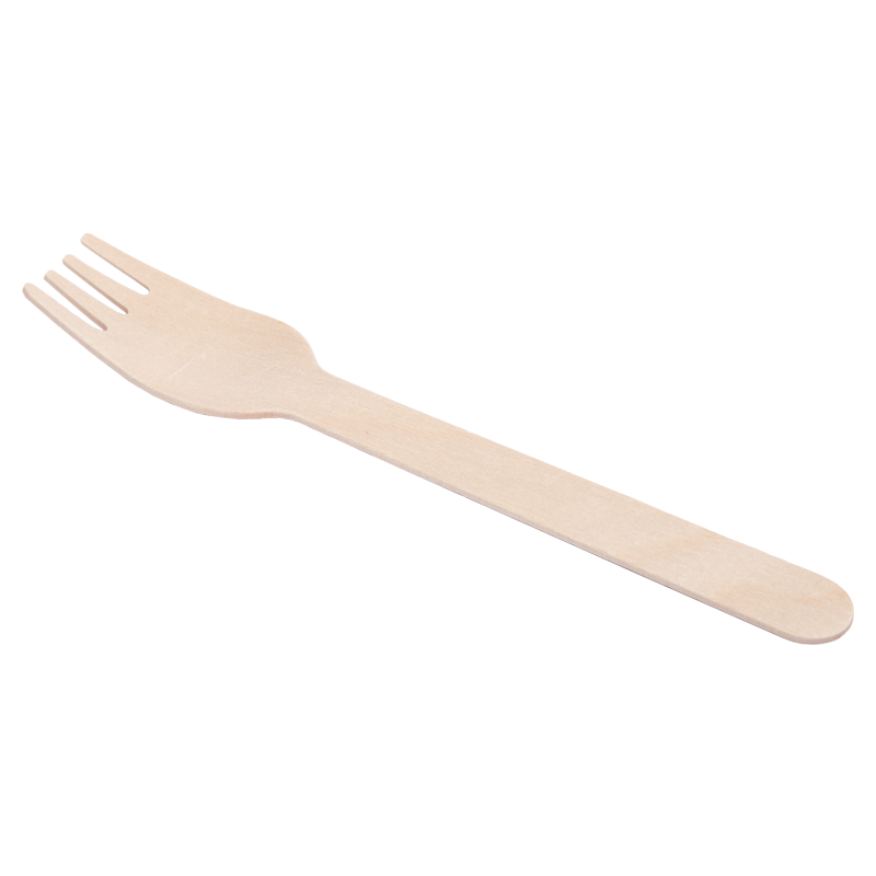 WOODEN FORK 6.2 individually wrapped