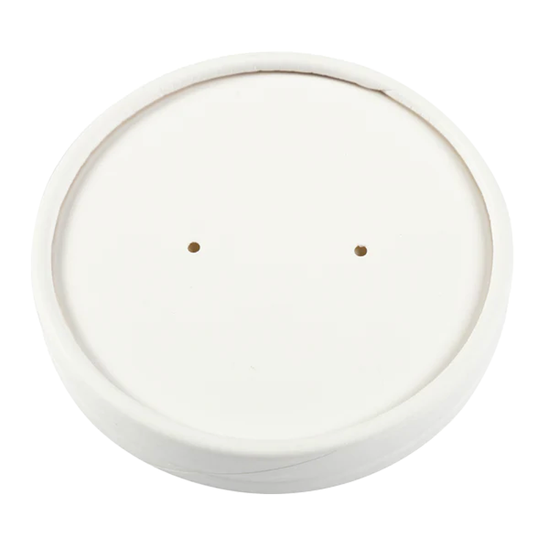 Paper vented lids for 8oz/12oz/16oz cups with water based liner