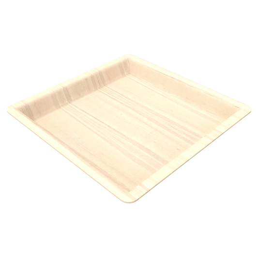 WOODEN SQUARE PLATE 8.4*8.4*0.7