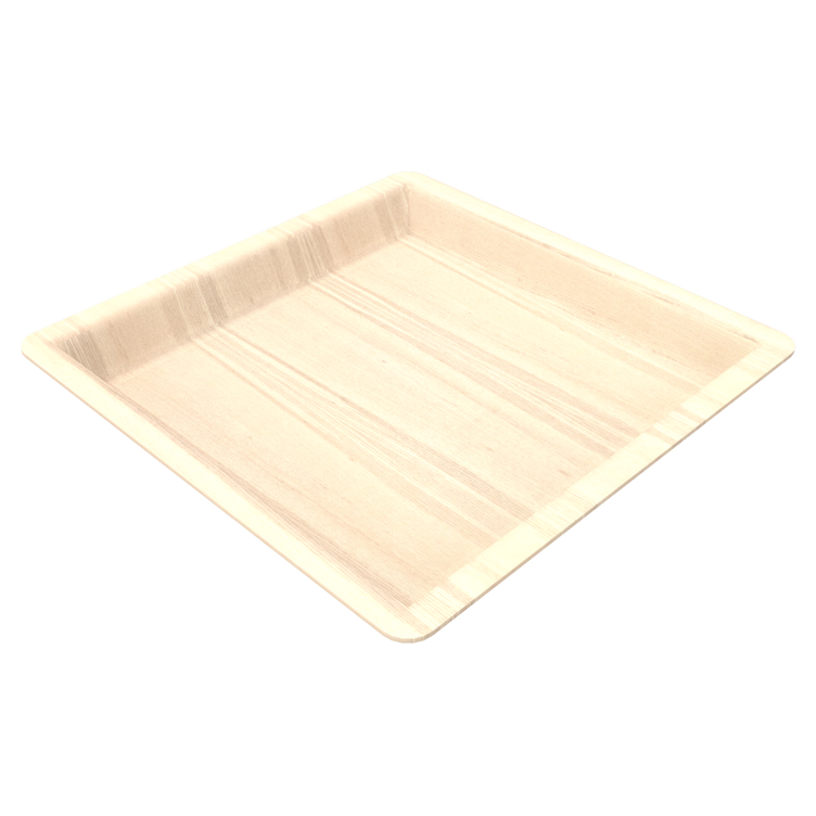 WOODEN SQUARE PLATE 8.4*8.4*0.7